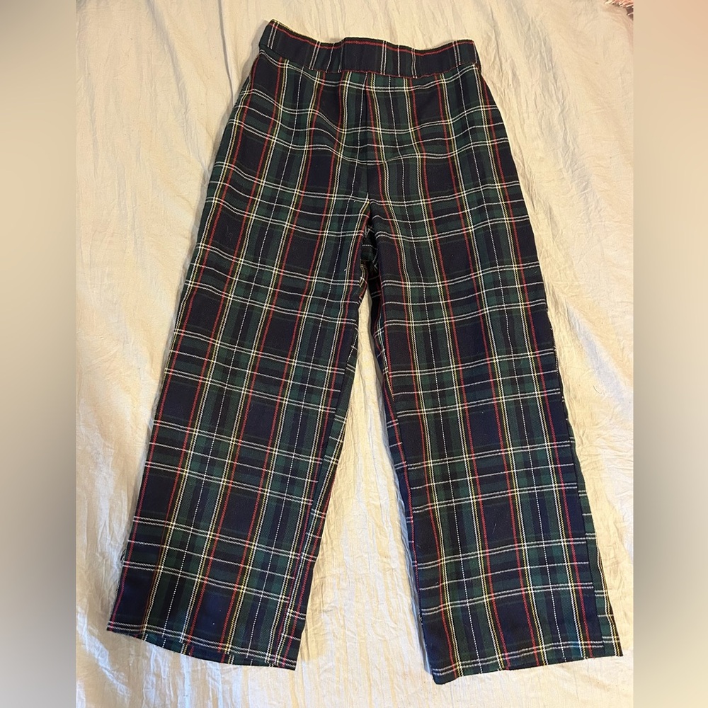 Boys Multicolor Plaid Pants